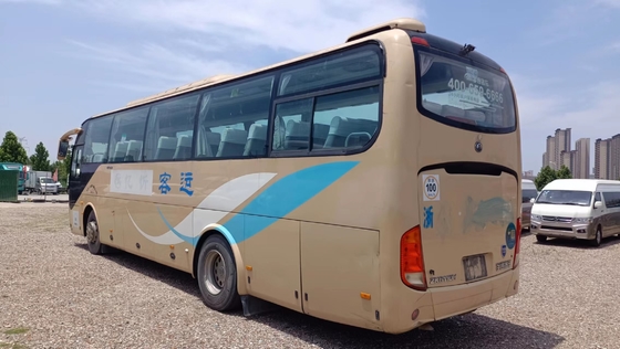 Aire acondicionado usado de los asientos del color 51 del rosa del autobús del viaje 11 metros de equipaje mano grande Yutong ZK6110 del compartimiento de 2da