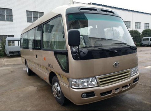 Minibús usado de la marca china Mudan de autobús pequeño 23 asientos con volante a la derecha