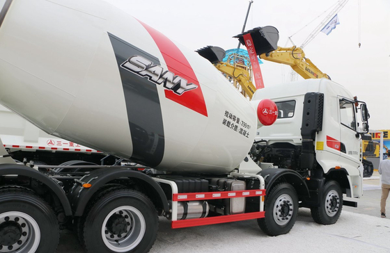Camiones de hormigón a la venta Camión de mezclador Sany Camión cisterna de 8m3 Capacidad de 313hp Motor Transmisión rápida