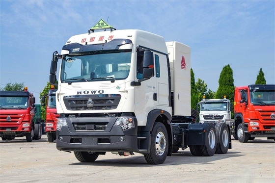 HOWO Camión pesado 460HP 6X4 GNC mercancías peligrosas Tractor nacional VI Ocho ruedas traseras