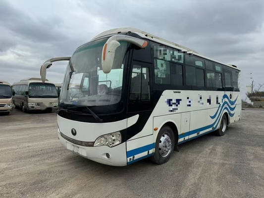 Autobús de pasajeros comerciales YUTONG ZK6888 de segunda mano de bajo costo de tamaño mediano de lujo eficiente en el consumo de combustible 36 asientos