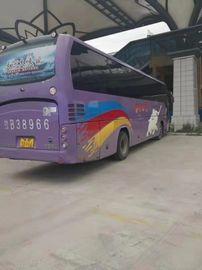 Yutong utilizó el motor fuerte diesel máximo de la velocidad 100km/H del color púrpura de los asientos del autobús 51 del coche