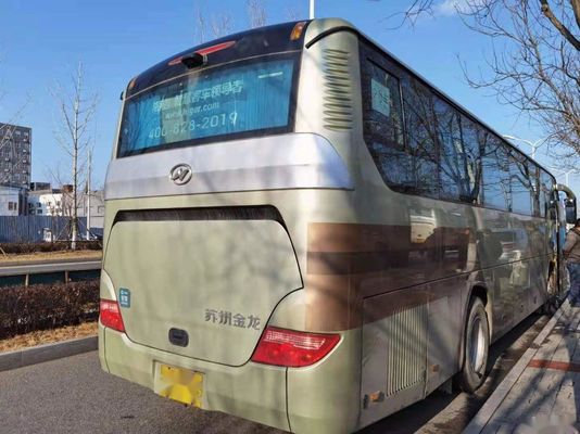 Coche usado un chasis de acero más alto Bus del autobús del pasajero del modelo KLQ6115 de la marca del motor de la parte posterior de LHD 53 asientos
