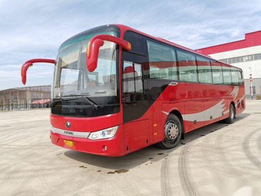 ZK6122 utilizó al coche que Bus Yutong Brand 55 asienta 2017 asientos de acero del VIP del chasis del motor posterior bajo del kilómetro