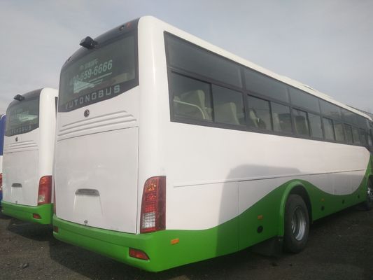 Yutong usado transporta el chasis de acero Front Engine Bus que 53 asientos utilizaron el coche Bus For Congo del bus turístico