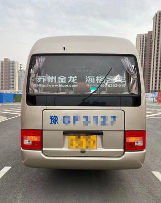 2015 el autobús más alto usado del práctico de costa del año 10 asientos, utilizó a Mini Bus Coaster Bus 86kw con los asientos de lujo para el negocio