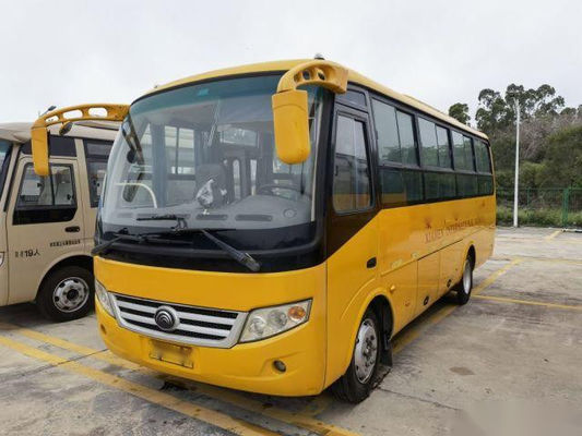Dirección izquierda usada de Front Engine Euro III de acero del chasis del bus turístico de los asientos del autobús 29 de Yutong