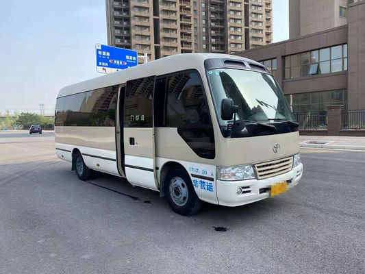 2015 el autobús usado del práctico de costa del año 20 asientos, LHD utilizó a Mini Bus Toyota Coaster Bus con el motor de gasolina 2TR, dirección izquierda