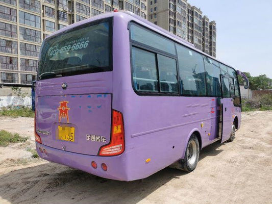Kilómetro bajo usado del euro IV diesel de Front Engine Used Mini Bus de los asientos del autobús ZK6752 30 de Yutong