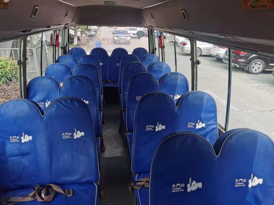 2015 años 26 Dragon Coaster Bus de oro usado asientos, motor usado de Mini Bus Coaster Bus With Hino