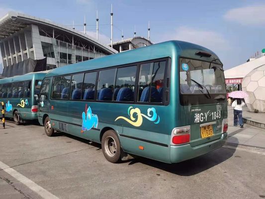 2015 años 26 Dragon Coaster Bus de oro usado asientos, motor usado de Mini Bus Coaster Bus With Hino