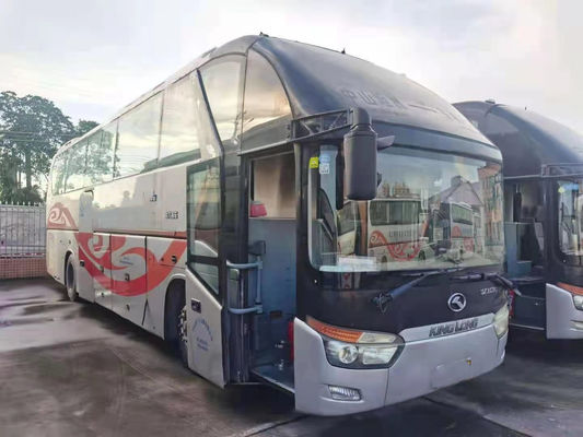 El parabrisas doble usado de los asientos del autobús 55 de Kinglong utilizó el chasis bajo del saco hinchable del kilómetro del bus turístico