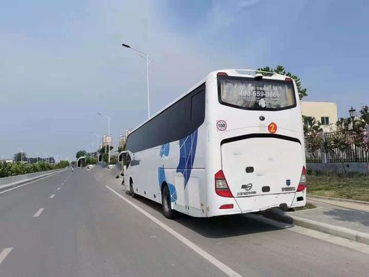 Chasis de acero usado de la sola puerta del autobús ZK6127 de la mano de segundo del motor de la parte posterior de Weichai de los asientos del autobús 55 de Yutong