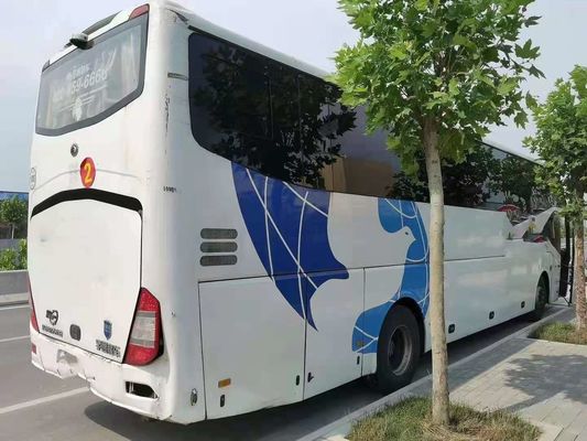 Chasis de acero usado de la sola puerta del autobús ZK6127 de la mano de segundo del motor de la parte posterior de Weichai de los asientos del autobús 55 de Yutong