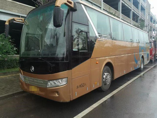 2014 dirección de oro usada asientos de la mano izquierda del autobús XML6127 de Dragon Bus Used Passenger Coach del año 53