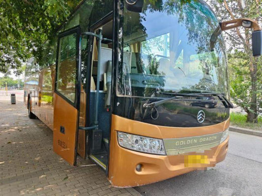 2014 dirección de oro usada asientos de la mano izquierda del autobús XML6127 de Dragon Bus Used Passenger Coach del año 53