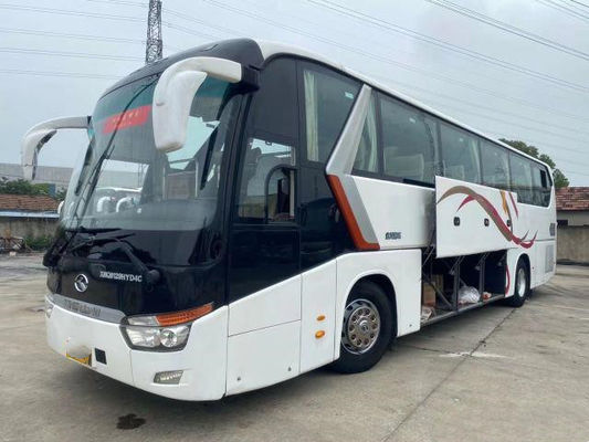 El coche usado usado Bus XMQ6129 de las puertas dobles de los asientos del autobús 53 de Kinglong salió de la dirección