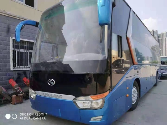 2014 el autobús usado XMQ6129 de Kinglong del año 55 asientos utilizó el motor diesel del acondicionador de Bus With Air del coche