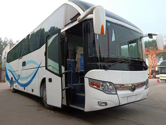 Asientos del autobús 55 de la mano ZK6127 Kinglong del diesel del autobús de Yutong los 2dos transportan al coche Used Rear Engine